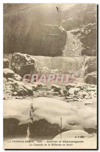 Ansichtskarte AK La Franche Comte Environs de Champagnole La Cascade de la Billaude en hiver