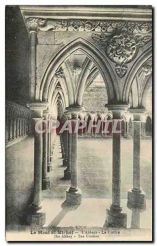 Cartes postales Le Mont St Michel L'Abbaye Le Cloitre