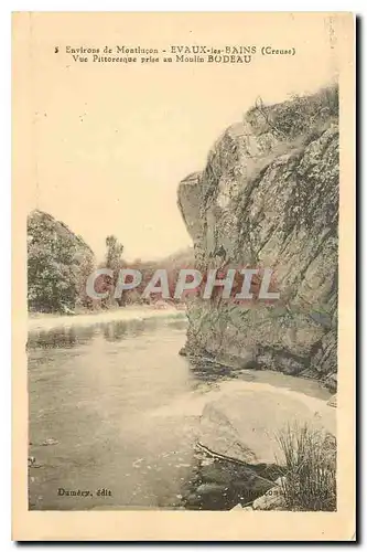 Cartes postales Environs de Montlucon Evaux les Bains Creuse Vue Pittoresque prise au Moulin Bodeau