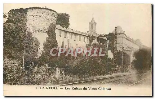 Ansichtskarte AK La Reole Les Ruines du Vieux Chateau