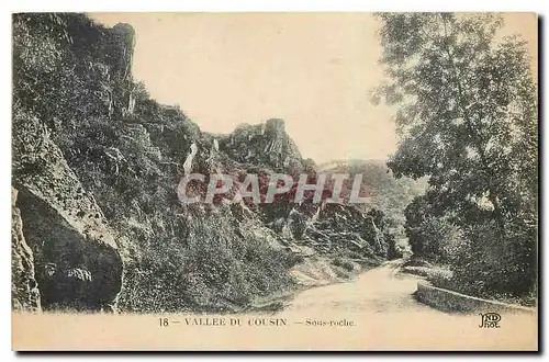 Cartes postales Vallee du Cousin Sous roche