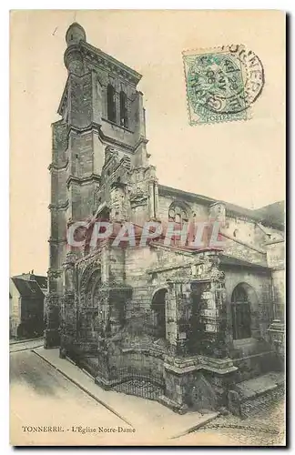 Cartes postales Tonnerre L'Eglise Notre Dame