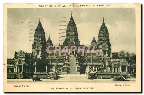 Ansichtskarte AK Exposition Coloniale Internationale Paris Angkor Vat Facade principale