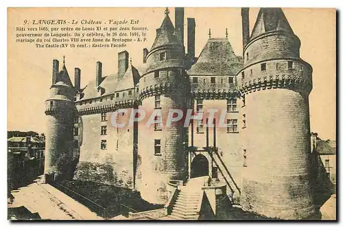 Ansichtskarte AK Langeais le Chateau Facade Est