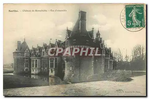 Cartes postales Sarthe Chateau de Bonnetable Vue d'ensemble