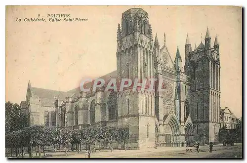 Cartes postales Poitiers La Cathedrale Eglise Saint Pierre