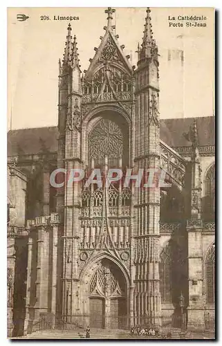 Ansichtskarte AK Limoges La Cathedrale Porte St Jean