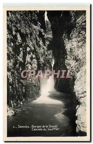 Cartes postales Servoz Gorges de la Diozaz Cascade du Soufflet