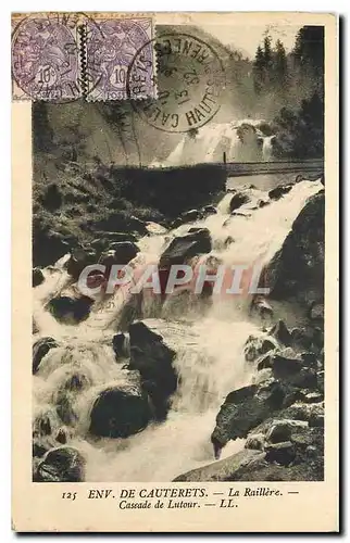 Cartes postales Env de Cauterets La Raillere Cascade de Lutour