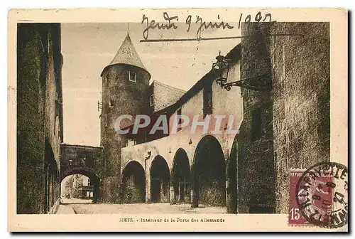 Cartes postales Metz Interieur de la Porte des Allemands