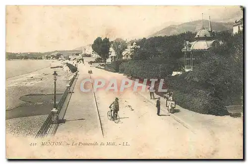 Cartes postales Menton La Promenade du Midi