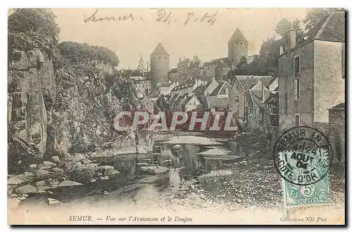 Cartes postales Semur Vue sur l'Armancon et le Donjon