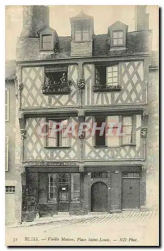 Cartes postales Blois Vieille Maisons Place Saint Louis