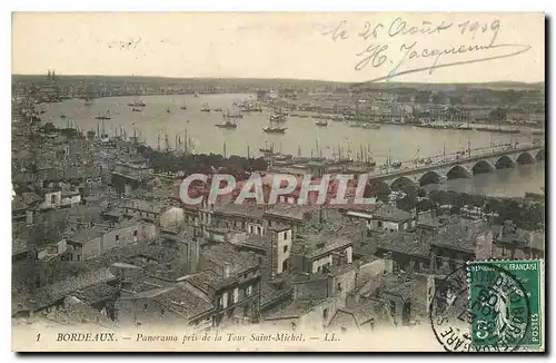 Ansichtskarte AK Bordeaux Panorama pris de la Tour Saint Michel