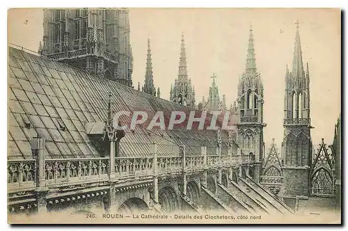 Cartes postales Rouen La Cathedrale Details cote Nord