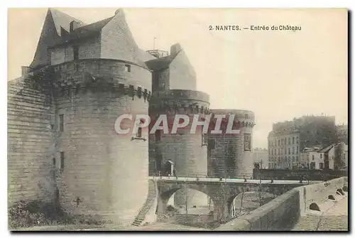 Cartes postales Nantes Entree du Chateau