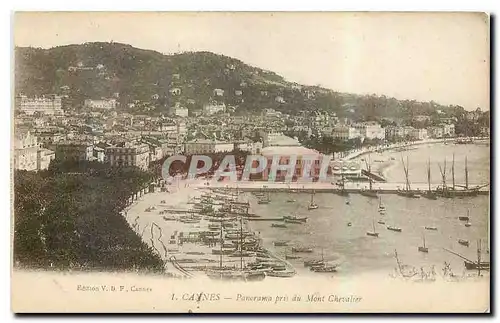 Cartes postales Cannes Panorama pris du Mont Chevalier