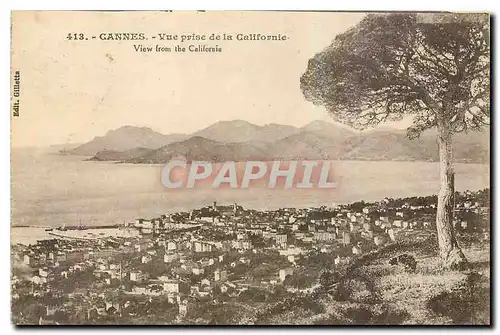 Cartes postales Cannes Vue prise de la Californie