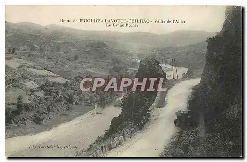 Ansichtskarte AK Route de Brioude a Lavoute Chilchac Vallee de l'Allier Le Grand Rocher