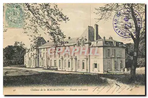 Cartes postales Chateau de la Malmaison Facade sud ouest
