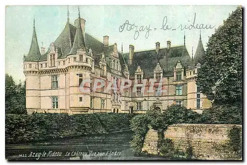 Ansichtskarte AK Azay le Rideau Le Chateau Vue sur l'Indre