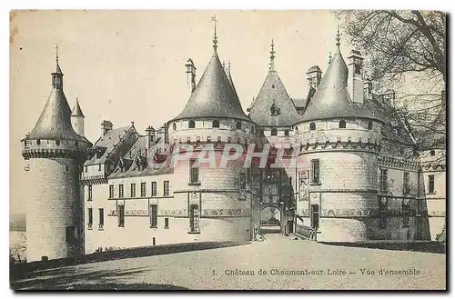 Cartes postales Chateau de Chaumont sur Loire Vue d'ensemble