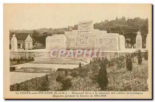 Ansichtskarte AK La Ferte sous Jouarre S et M Memorial eleve a la memoire des solats britanniques disparts pendan