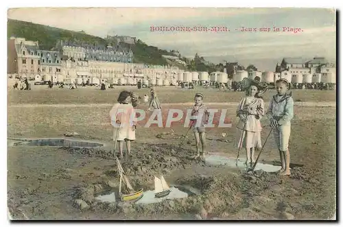 Cartes postales Boulogne sur Mer Jeux sur la Plage