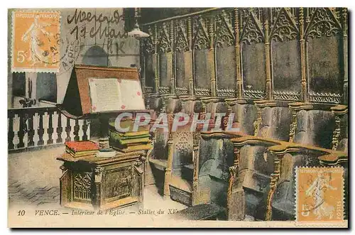 Cartes postales Vence Interieur de l'Eglise