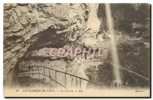 Cartes postales Les Gorges du Loup La Cascade