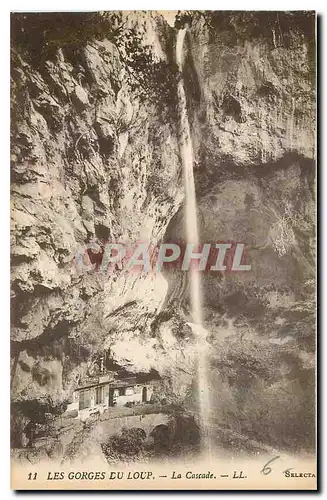 Ansichtskarte AK Les Gorges du Loup La Cascade