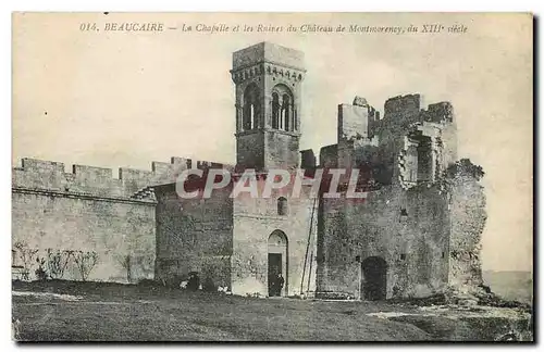 Cartes postales Beaulcaire La Chapelle et les Ruines du Chateau de Montorency