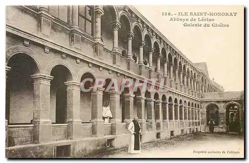 Cartes postales Ile Saint Honorat Abbaye de Lerins Galerie du Cloitre