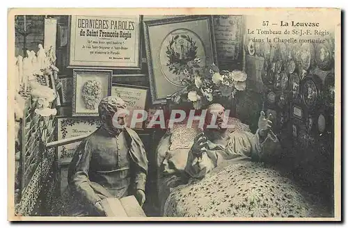 Cartes postales La Louvesc Le Tombeau de St J F Regis dans la Chapelle mortuaire
