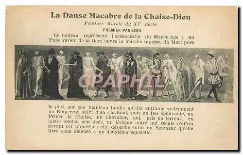 Cartes postales La Dane Macabre de la Chaise Dieu