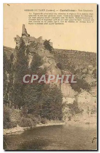 Cartes postales Gorges du Tarn Lozere Castelbouc Vue Generale