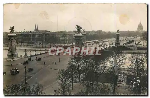 Ansichtskarte AK Paris et ses Merveilles Le Pont Alexandre III et l'esplanade des Invalides