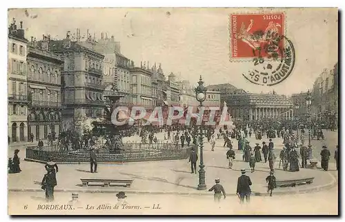 Cartes postales Bordeaux Les allees de Tourny