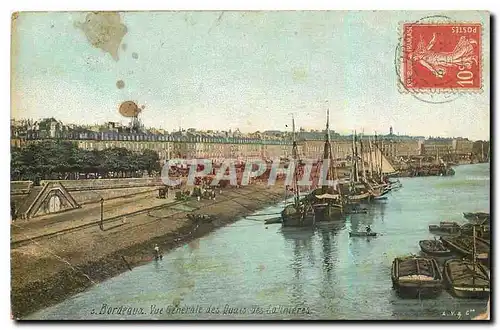 Cartes postales Bordeaux Vue generale des Quais des Salinieres