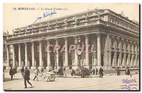 Cartes postales Bordeaux Le Grand Theatre