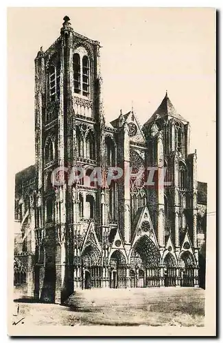 Cartes postales Bourges Facade de la Cathedrale