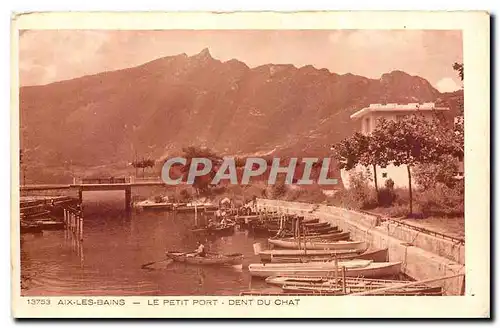 Ansichtskarte AK Aix les Bains Le Petit Port Dent du Chat