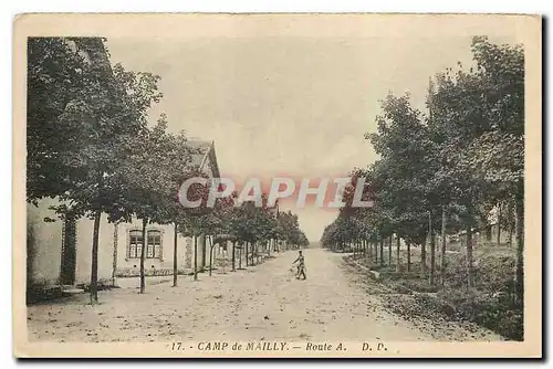 Cartes postales Camp de Mailly Route A
