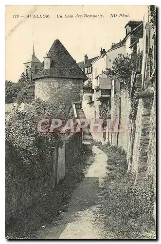 Cartes postales Avallon Un coin des Remparts