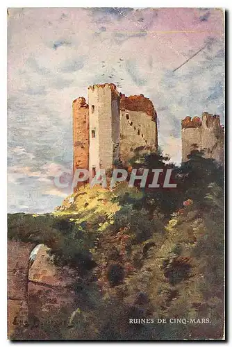 Cartes postales Bords de la Loire Ruines de Cinq Mars