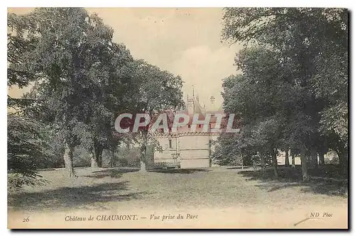 Cartes postales Chateau de Chaumont Vue prise du Parc