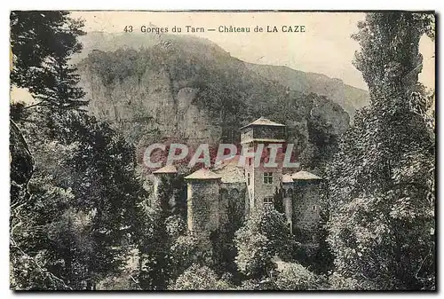 Cartes postales Gorges du Tarn Chateau de La Caze