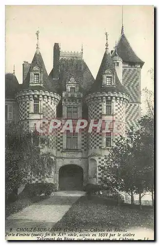 Cartes postales Chouze sur Loire I et L Chateau des Reaux Porte d'entree ouest