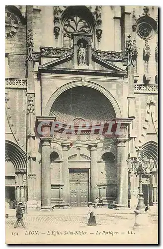 Cartes postales Lyon L'Eglise Saint Nizier Le Portique