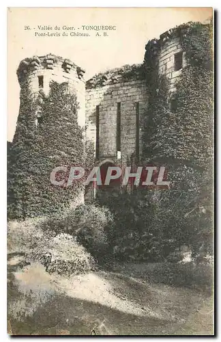 Cartes postales Vallee du Guer Tonquedec Pont Levis du Chateau